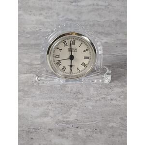Crystal Legends by Godinger Quartz Clock 24% Lead Crystal